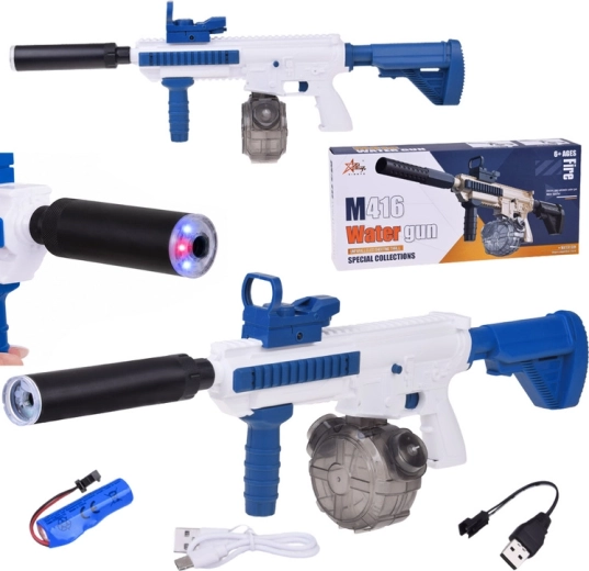 Elektrická vodní puška M416 s automatickým stříkáním