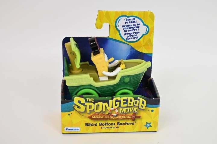 SpongeBob filmové vozidlo – pirátská loď na kolečkách s figurkou