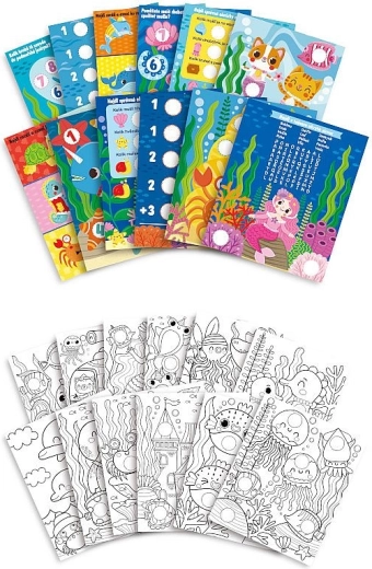 Aktivitní a omalovací listy s podmořským světem