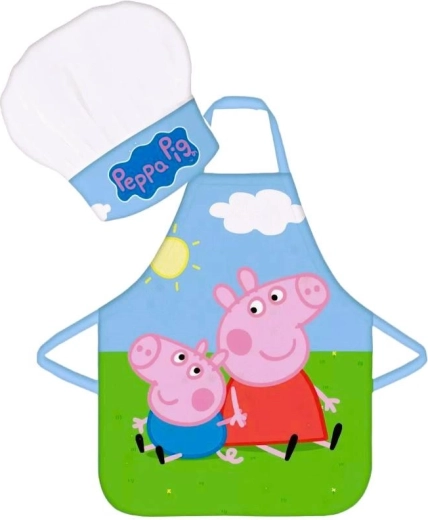 Kuchařský set Peppa Pig (zástěra a čepice)