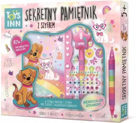 Tajný deník Secret Message Zvířátka