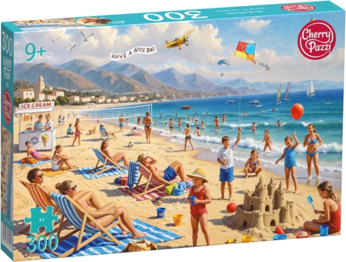 Cherry Pazzi puzzle Slunečný den na pláži 300 dílků