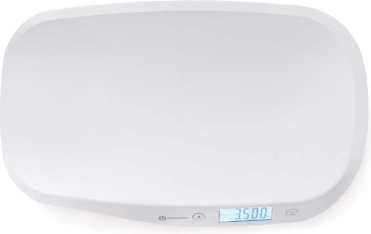 Ergonomicky zakřivená vážicí plocha