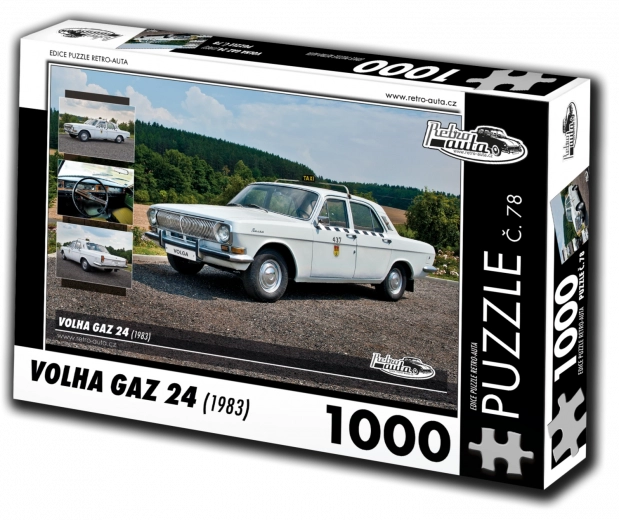 Puzzle Retro-auta Volha GAZ 24 (1983) – 1000 dílků