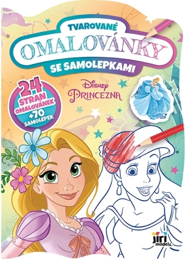 Tvarované omalovánky Disney Princezny