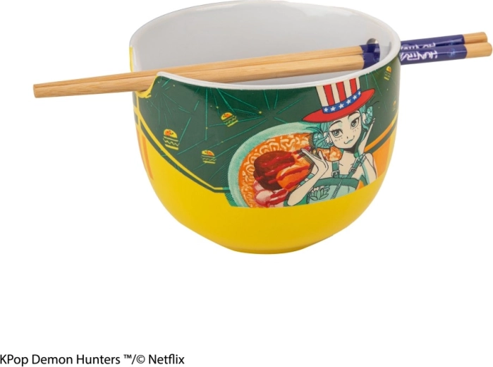 K-pop Demon Hunters ramen miska s hůlkami – Zoey Hamburger