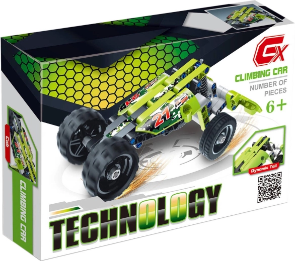 Stavebnice Technology závodní auto formule zelené 101 dílků