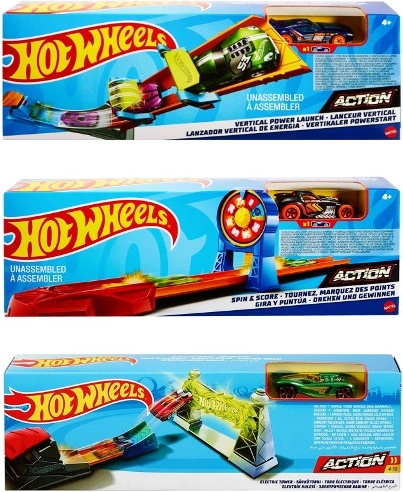 Hot Wheels základní výzvy – dráha se smyčkou a odpalovačem