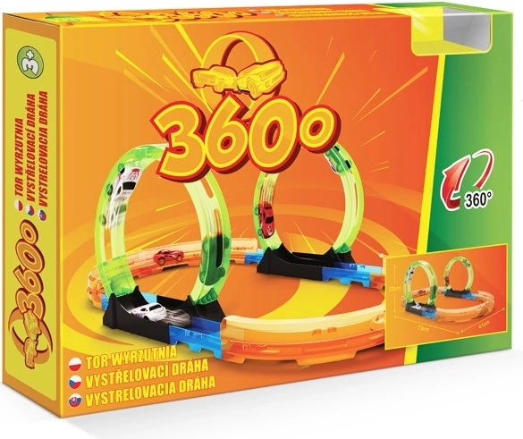 Vystřelovací autodráha 360 s dvojitou smyčkou