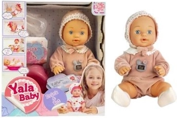 Lalka bobas s doplňky, pije a čůrá - 1 kus