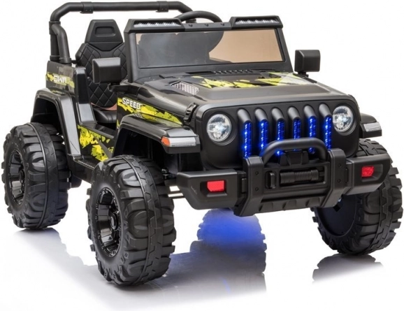 Elektrické dětské auto terénní jeep, černé