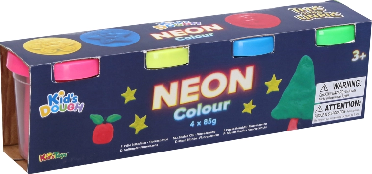 Neonová modelína 4 × 85 g