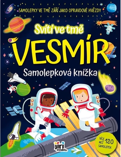 Svítí ve tmě: Vesmír – samolepková knížka