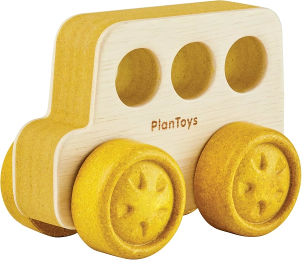 PlanToys dřevěné autíčko autobus pro nejmenší - 1 kus