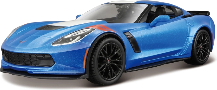 Maisto Corvette Grand Sport 2017 kovově modrý model 1:24