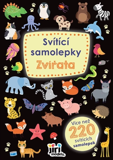 Svítící samolepky zvířata