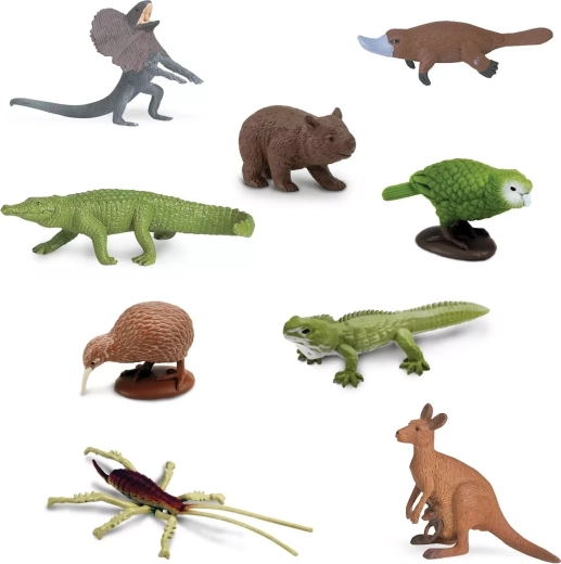 9 realistických mini figurek australských zvířat