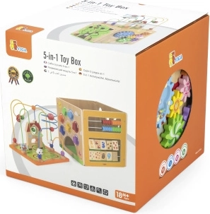 Dřevěný box s aktivitami 5 v 1