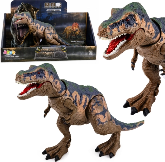 Realistická figurka dinosaura T-Rex s pohyblivými končetinami a zvuky