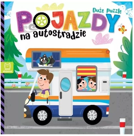 Pojazdy na dálnici – velké puzzle knížka