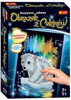 Cekinový obrázek medvídek