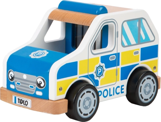 Tidlo policejní dřevěné auto
