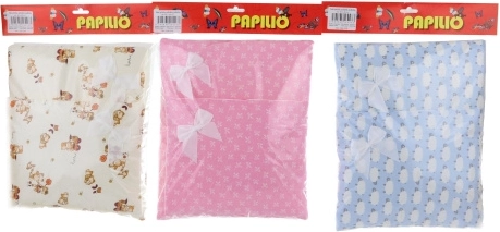 Sada peřinka, polštářek a podložka pro panenky – medvídci, ovečka, mašle