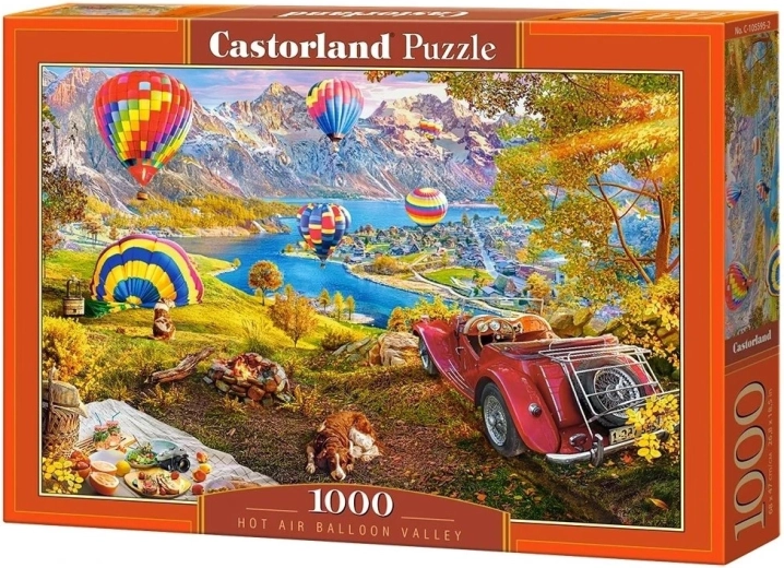 Castorland puzzle údolí horkovzdušných balónů 1000 dílků