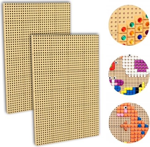 MASTERKIDZ kreativní STEM nástěnná tabule – sada 2 ks + montážní panel 120 × 80 cm