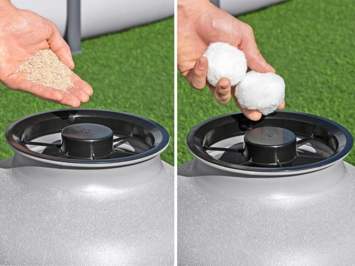 Kompatibilní s pískem i filtračními kuličkami