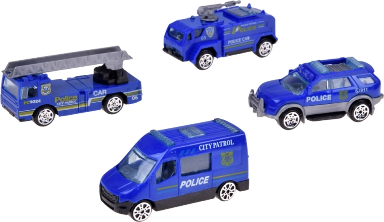 Čtyři policejní vozy pro akční hru