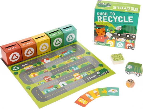 Petit Collage závod o recyklaci – dětská stolní hra
