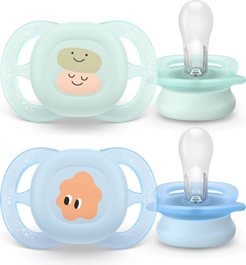 Šidítka Philips AVENT ultrastart s obrázkem 0–2 měsíce, 2 ks