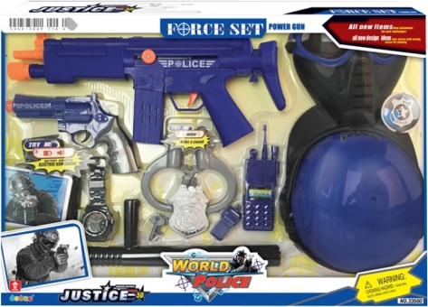 Policejní sada s helmou MAC TOYS