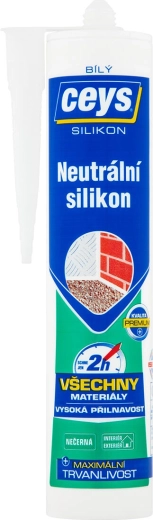Neutrální silikon CEYS bílý 280 ml