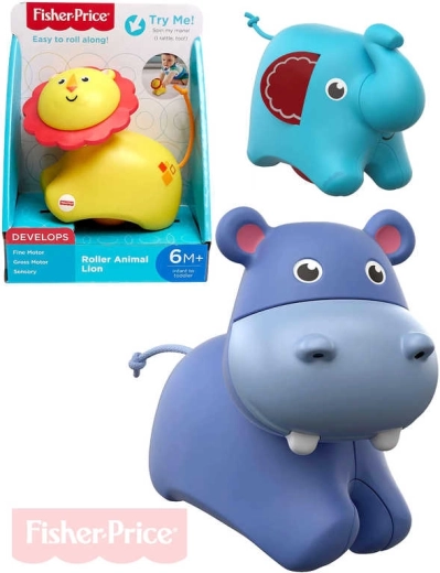 Fisher-Price pojízdné chrastící zvířátko pro miminko - 1 kus