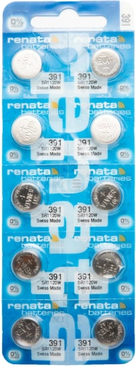 Renata 391 knoflíková baterie do hodinek 1,55 V 50 mAh, balení 10 ks