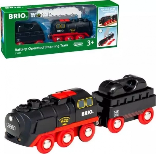 Parní lokomotiva s vodní nádrží na baterie BRIO