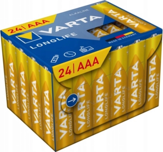 Varta Longlife Power alkalické baterie AAA 24 ks