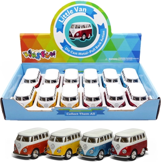 Kovový model auta VOLKSWAGEN Little Van – 4 druhy