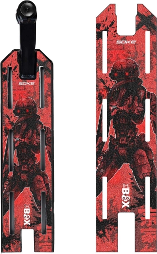 Soke griptape na freestyle koloběžku red cyber 52 × 13 cm