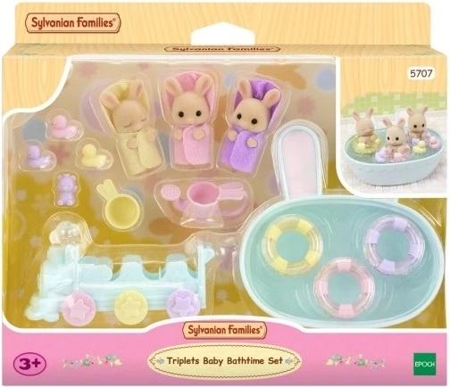 Sylvanian Families koupel trojčat králíčků