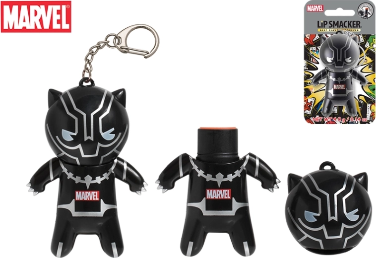 Lip Smacker balzám na rty Black Panther mandarinka s klíčenkou