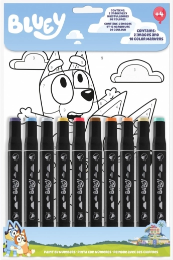Malování podle čísel Bluey