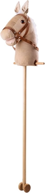 Manšestrový kůň na tyči Bigjigs Toys
