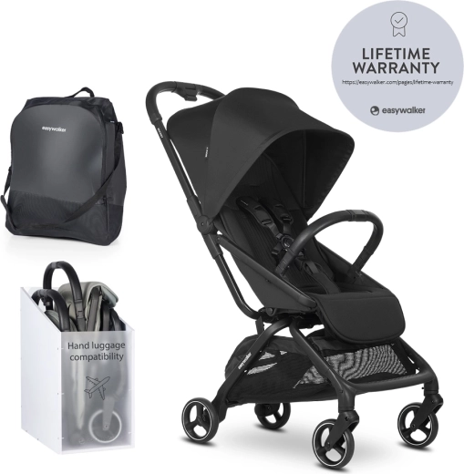 EASYWALKER sportovní kočárek Rockey S – Černá
