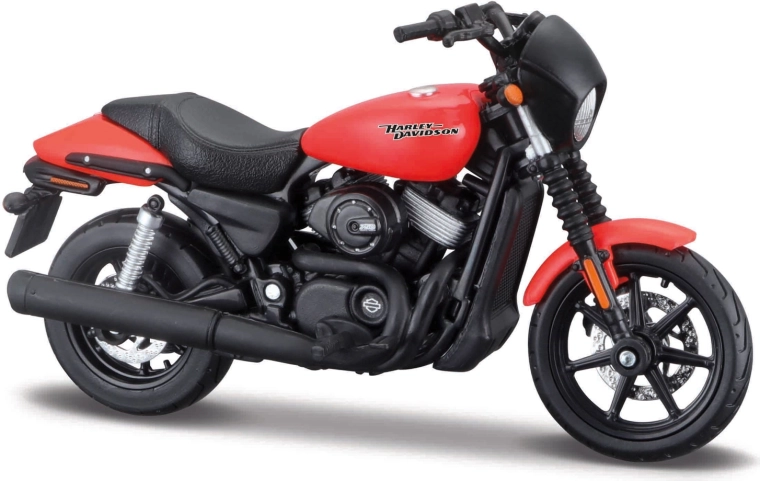 Maisto Harley-Davidson Street 750 červená 1:18