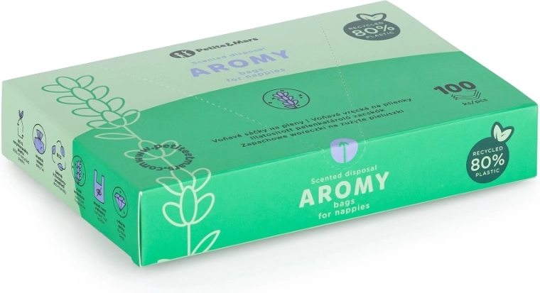 Voňavé sáčky na pleny s uchy AROMY 100 ks