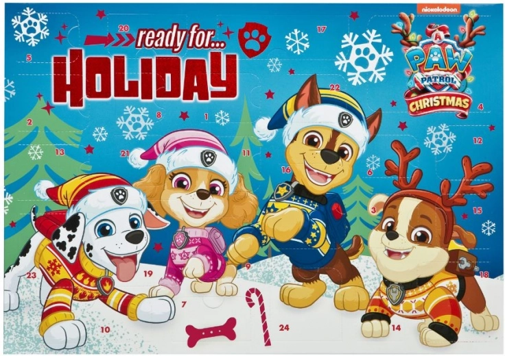 Adventní kalendář PAW PATROL bez sladkostí 24 překvapení