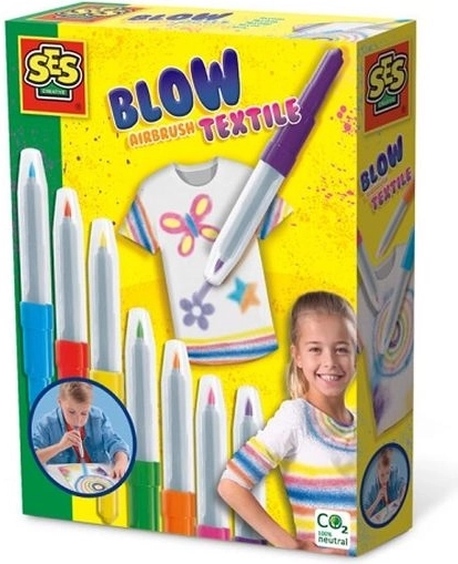 SES Creative dmuchané fixy na textil blow-airbrush